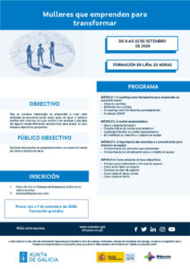 Mulleres que emprenden para transformar
