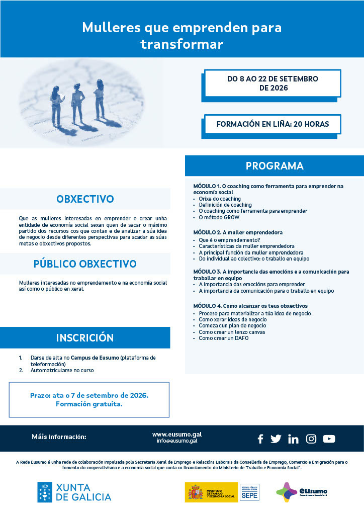 Mulleres que emprenden para transformar